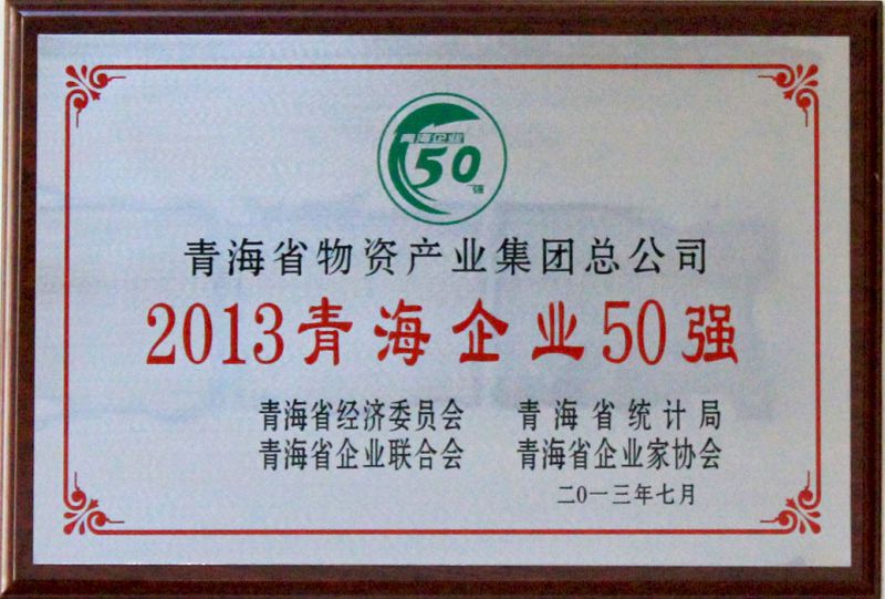 2013年青海企業(yè)50強